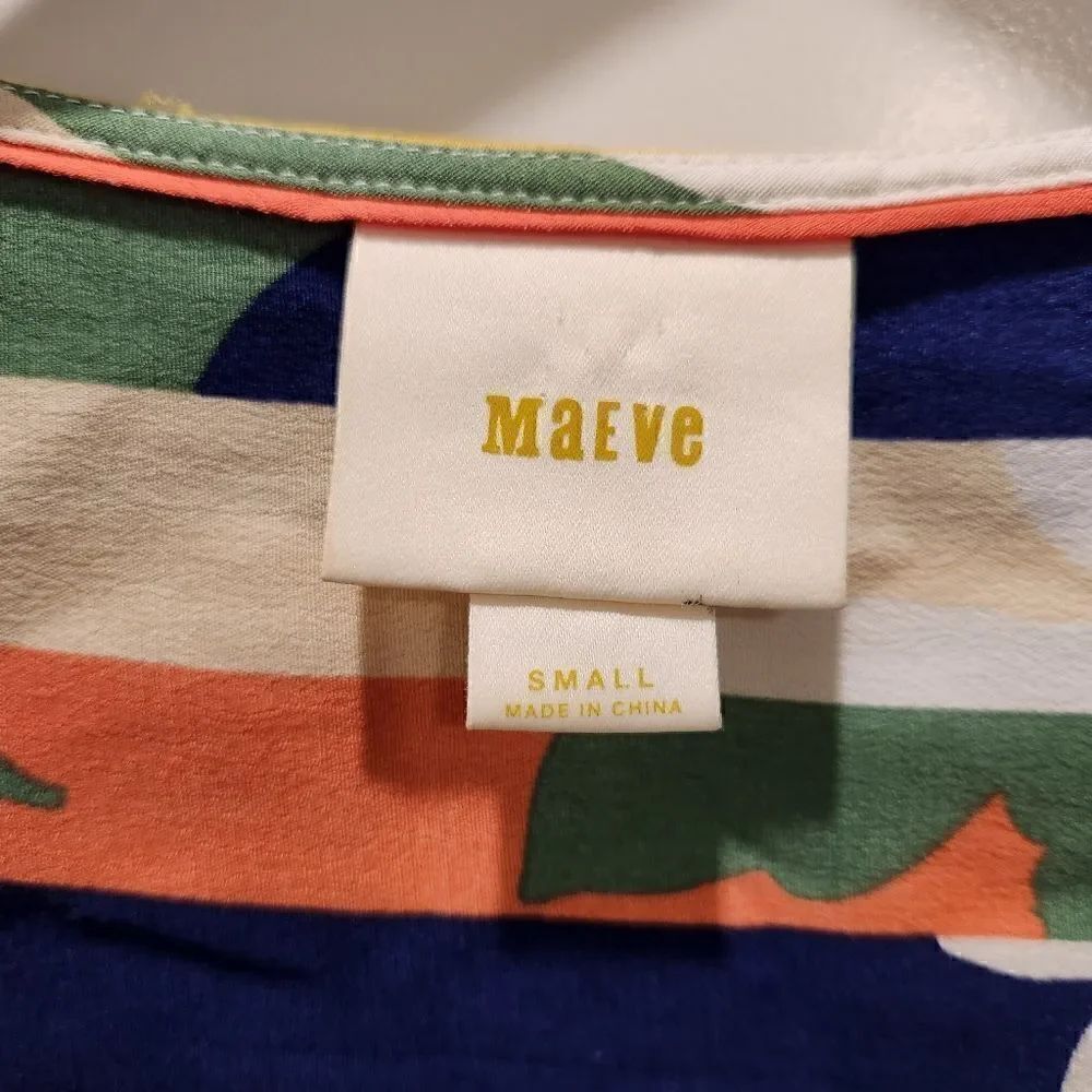 Anthropologie Maeve Mila Top Striped Dolman Sleeve Small - Picture 6 of 7